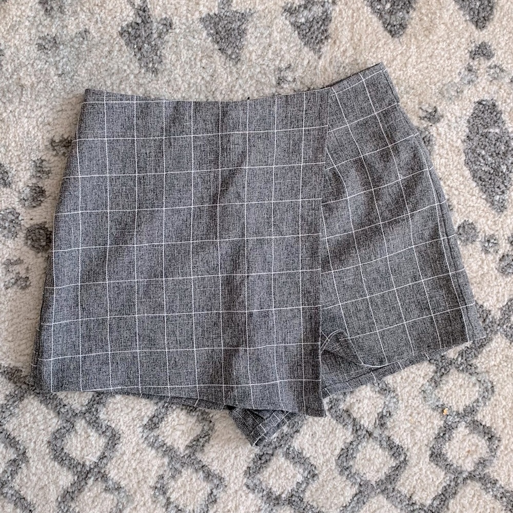 Plaid Skort